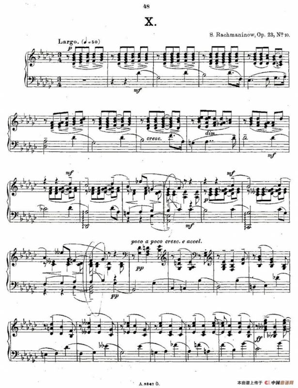 10首《前奏曲》之十（Rachmaninoff 10 Preludes, Op.23）