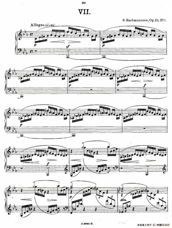 10首《前奏曲》之七（Rachmaninoff 10 Preludes, Op.23）