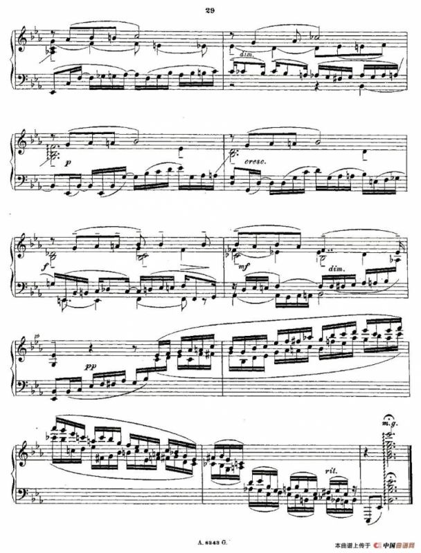10首《前奏曲》之六（Rachmaninoff 10 Preludes, Op.23）