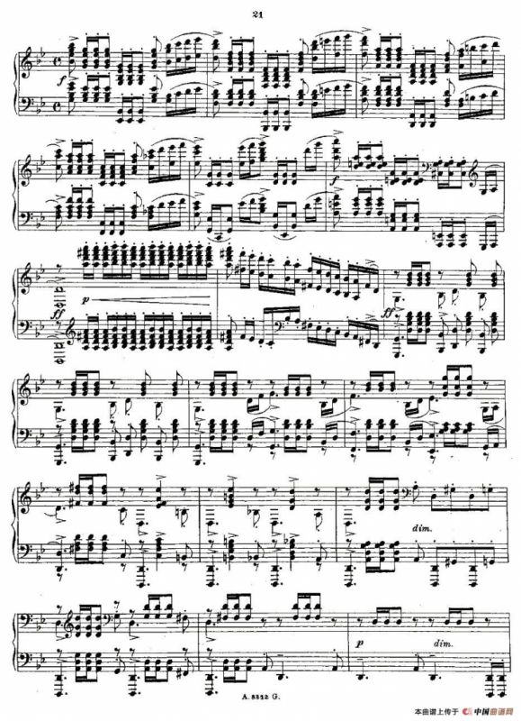 10首《前奏曲》之五（Rachmaninoff 10 Preludes, Op.23）