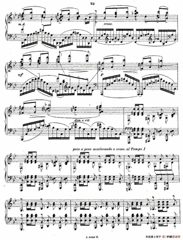 10首《前奏曲》之五（Rachmaninoff 10 Preludes, Op.23）