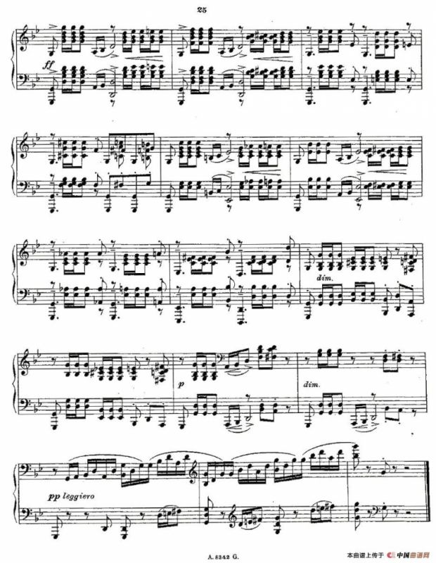 10首《前奏曲》之五（Rachmaninoff 10 Preludes, Op.23）