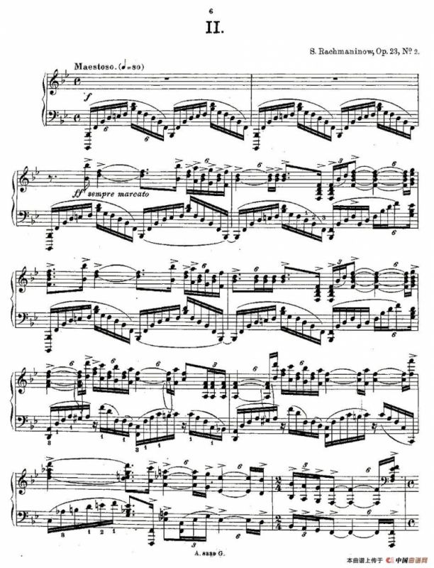 10首《前奏曲》之二（Rachmaninoff 10 Preludes, Op.23 ）