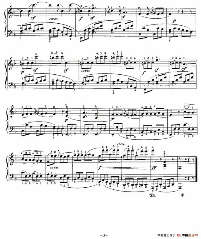 贝多芬钢琴小品（Bagatelles）（Op.33 之3）