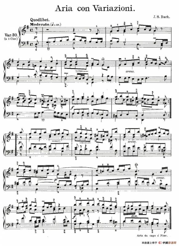 Aria con Variazioni 之30