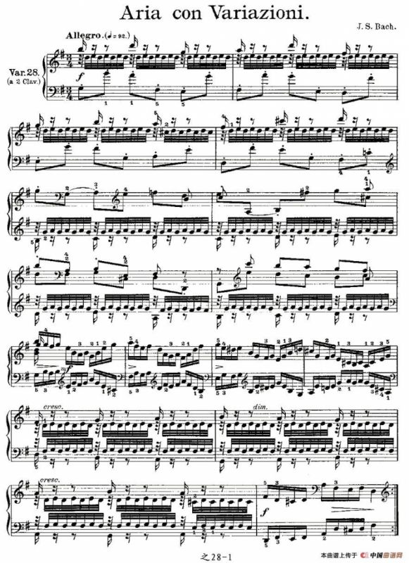 Aria con Variazioni 之28