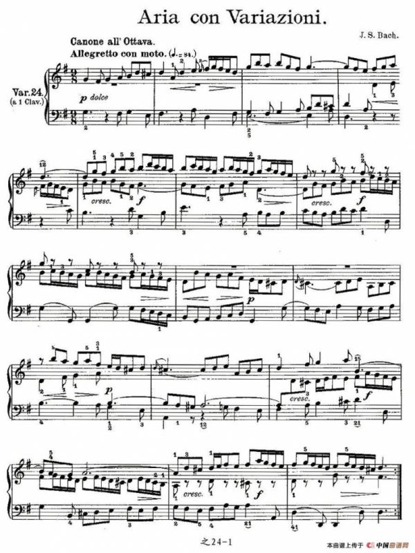 Aria con Variazioni 之24