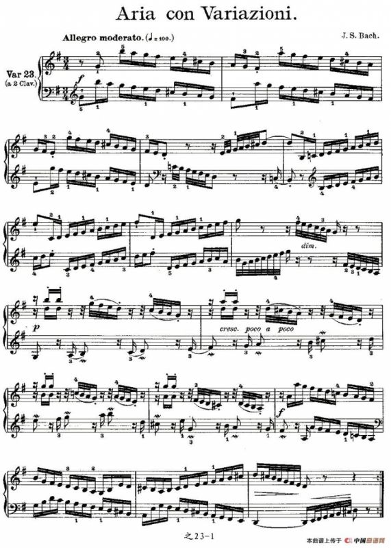 Aria con Variazioni 之23