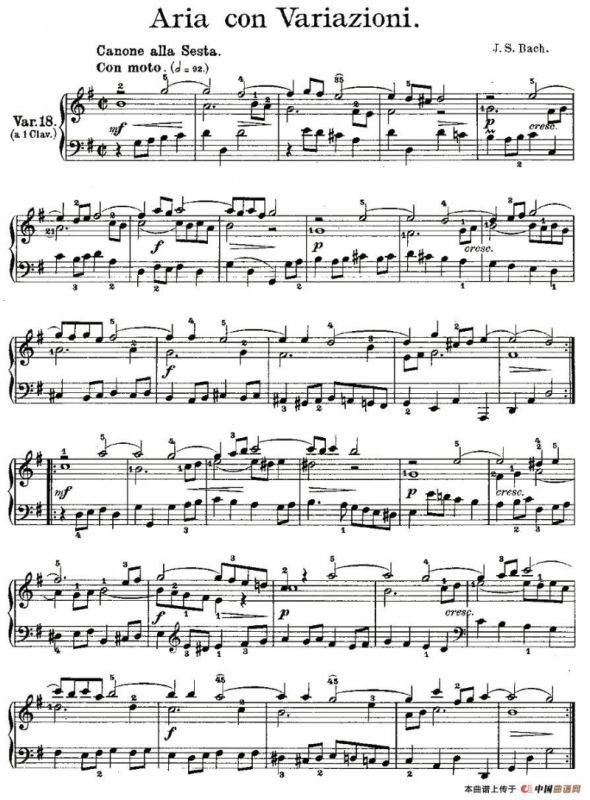 Aria con Variazioni 之18