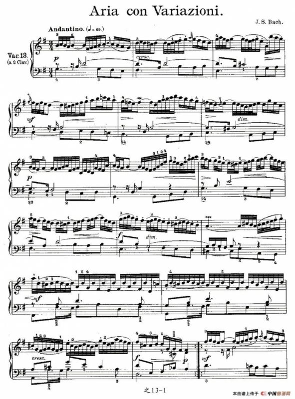 Aria con Variazioni 之13