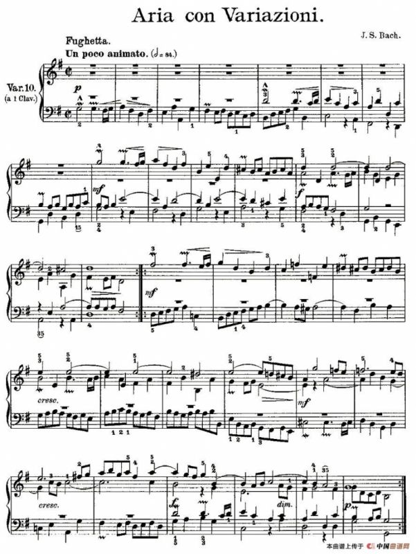 Aria con Variazioni 之十