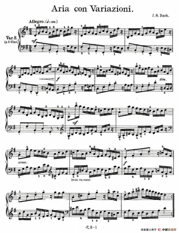 Aria con Variazioni 之八