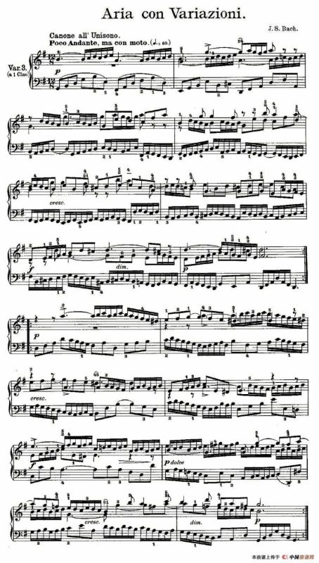 Aria con Variazioni 之三