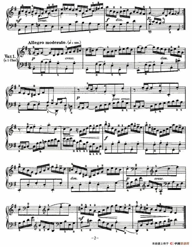 Aria con Variazioni 之一