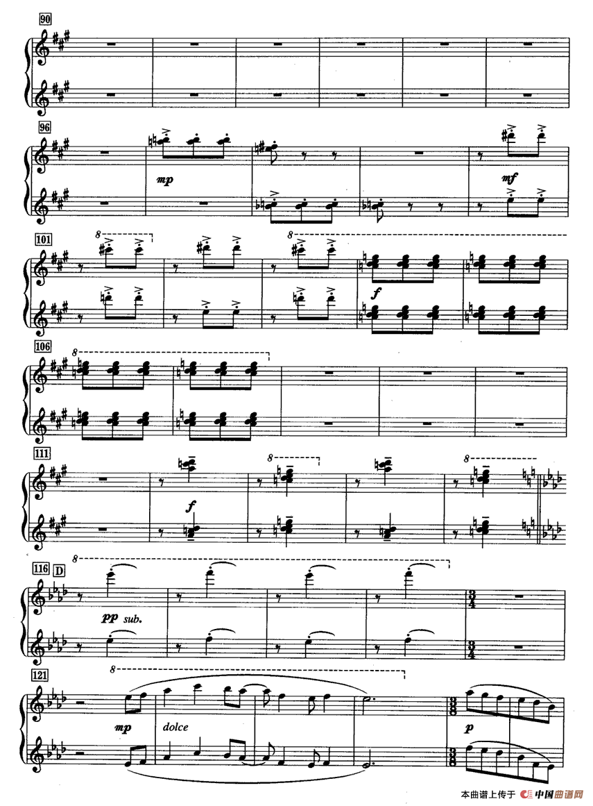 城市舞曲（四手联弹）