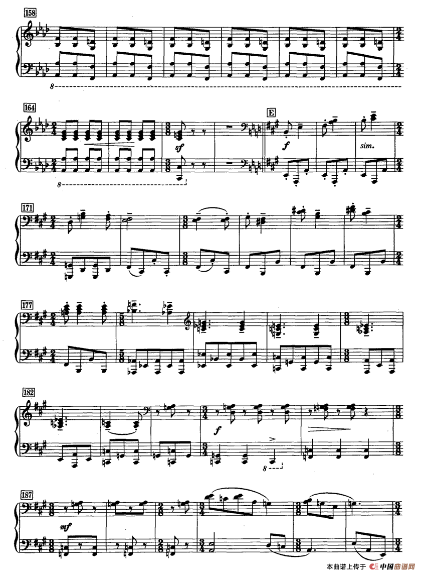 城市舞曲（四手联弹）