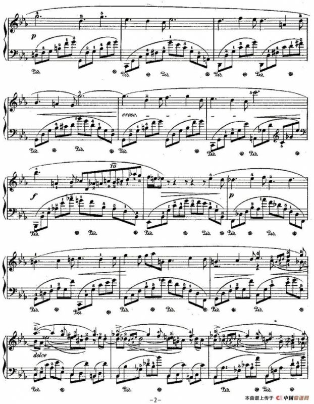 降E大调夜曲Op.55－2（Deux Nocturnes）