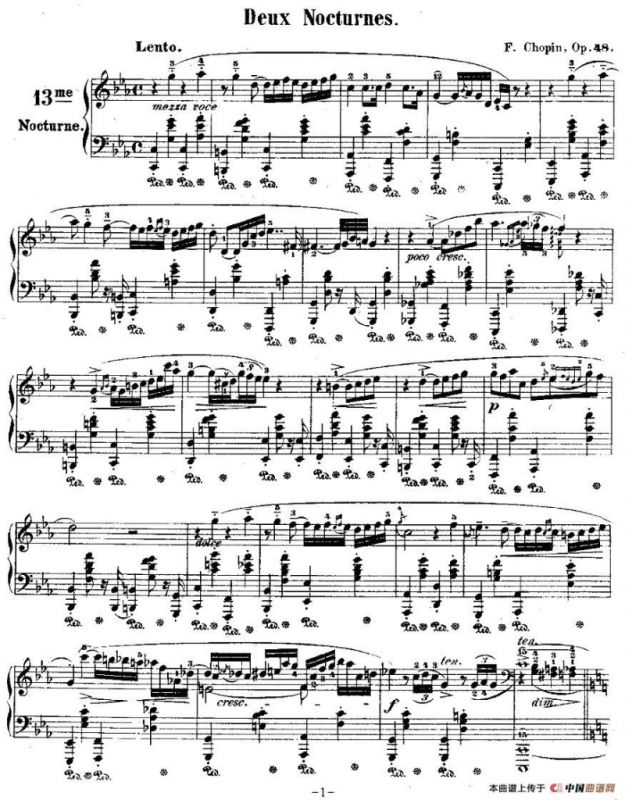 C小调夜曲Op.48－1（Deux Nocturnes）