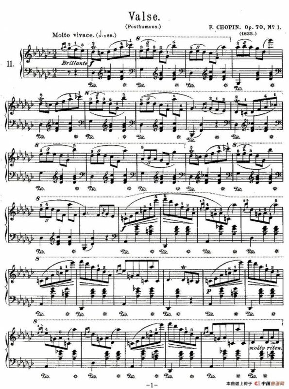 valse，Op.70, No.1