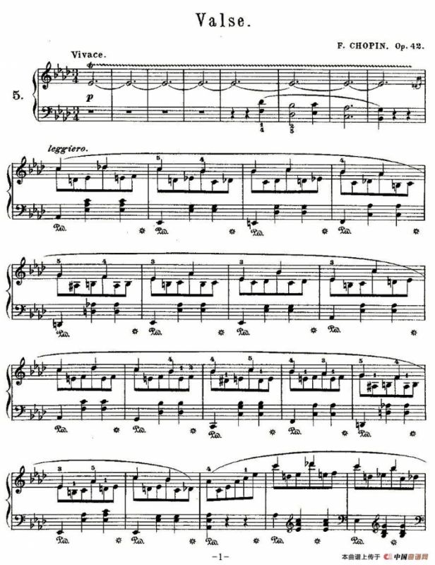 valse，Op.42