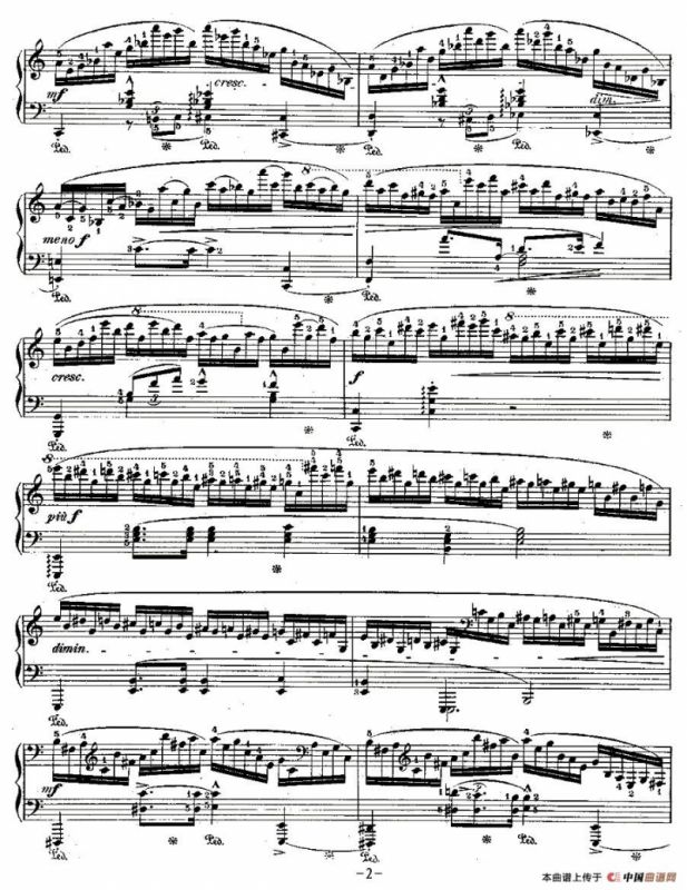 肖邦钢琴练习曲，Op.25之十一