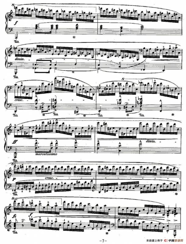 肖邦钢琴练习曲，Op.25之十一