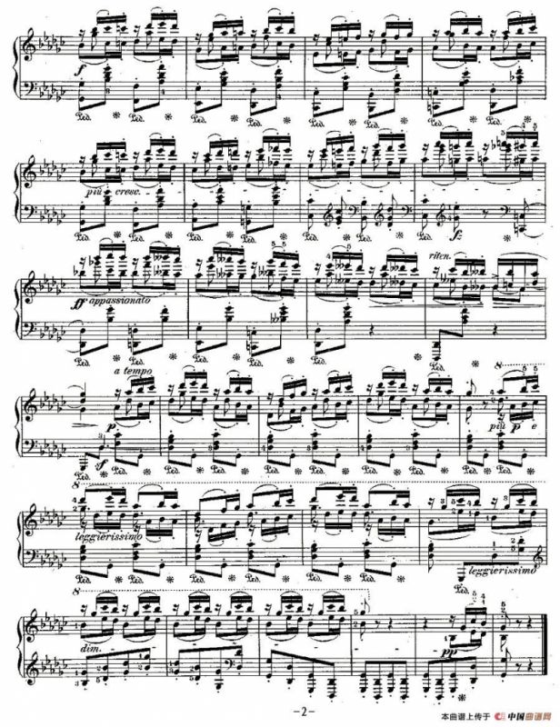 肖邦钢琴练习曲，Op.25之九