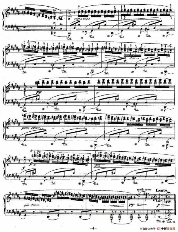 肖邦钢琴练习曲，Op.25之六