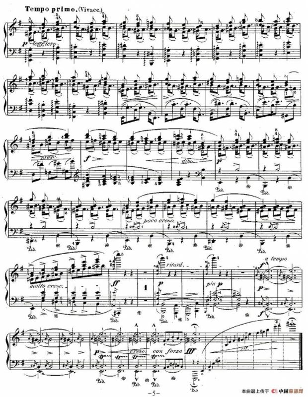 肖邦钢琴练习曲，Op.25之五