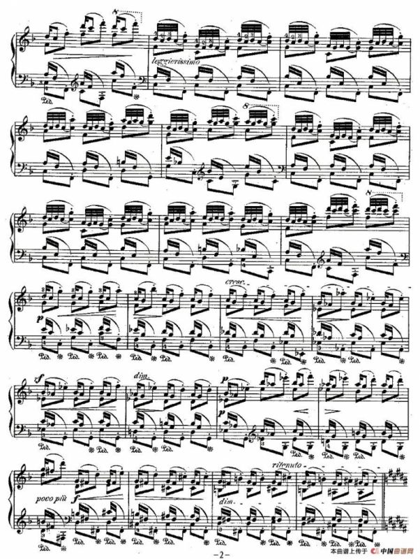 肖邦钢琴练习曲，Op.25之三