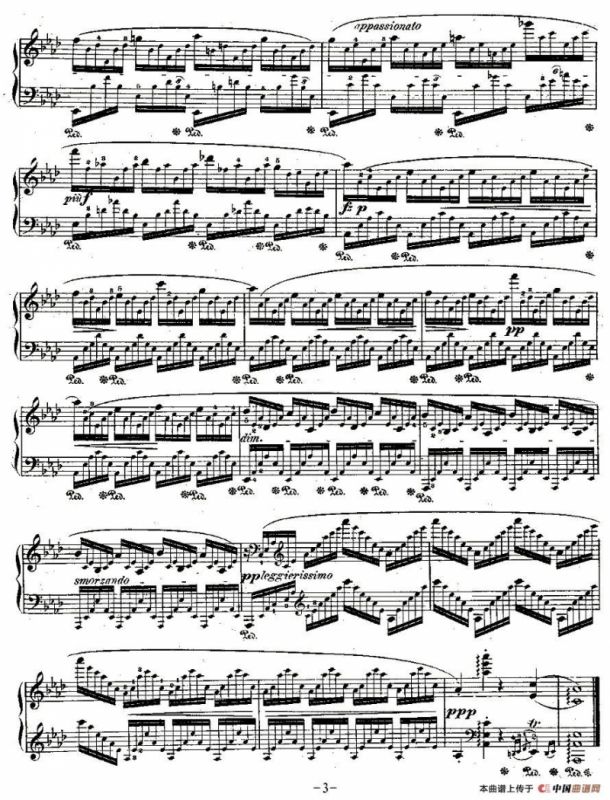 肖邦钢琴练习曲，Op.25之一