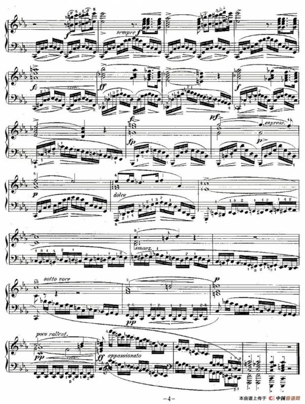 肖邦钢琴练习曲，Op.10之十二