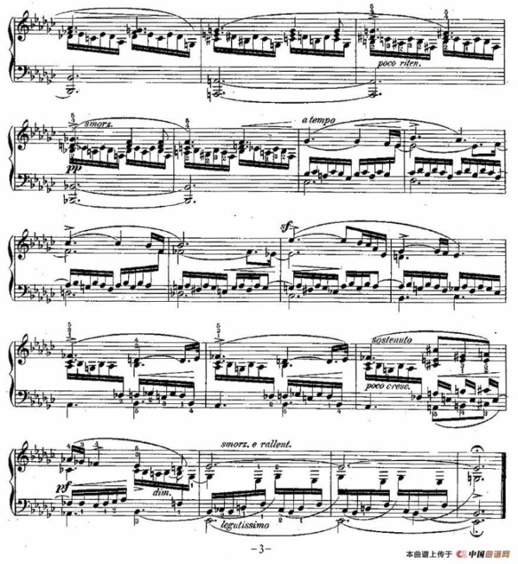 肖邦钢琴练习曲，Op.10之六