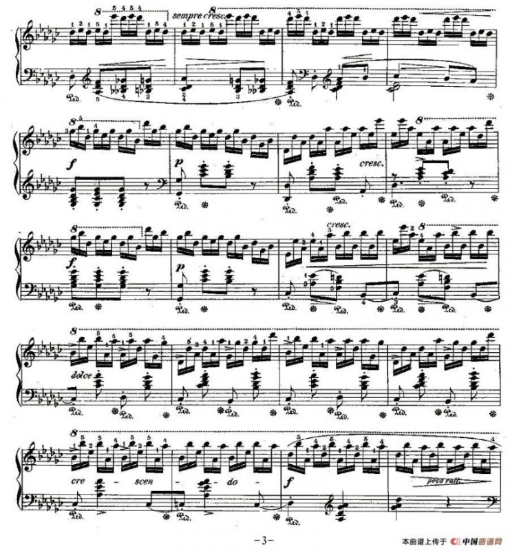 肖邦钢琴练习曲，Op.10之五