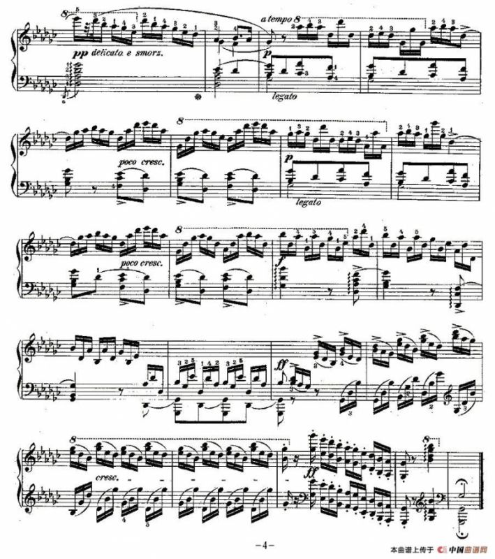 肖邦钢琴练习曲，Op.10之五