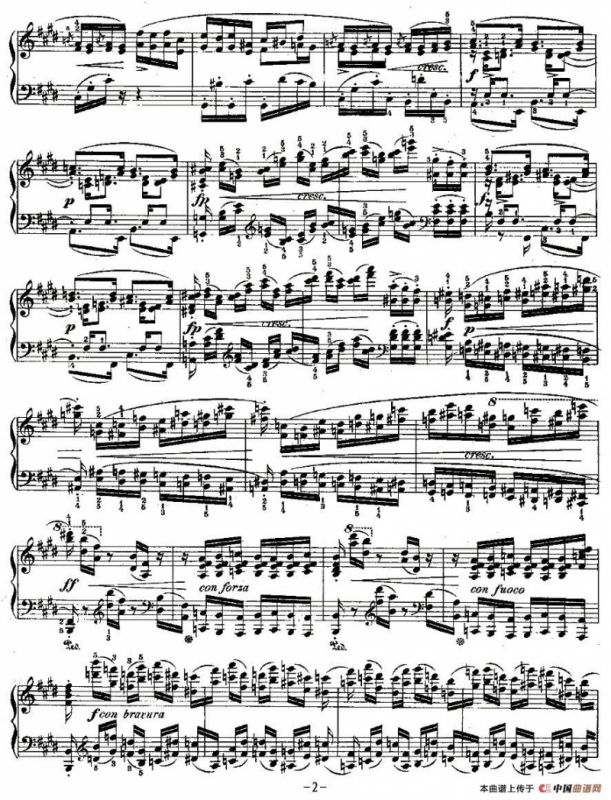 肖邦钢琴练习曲，Op.10之三