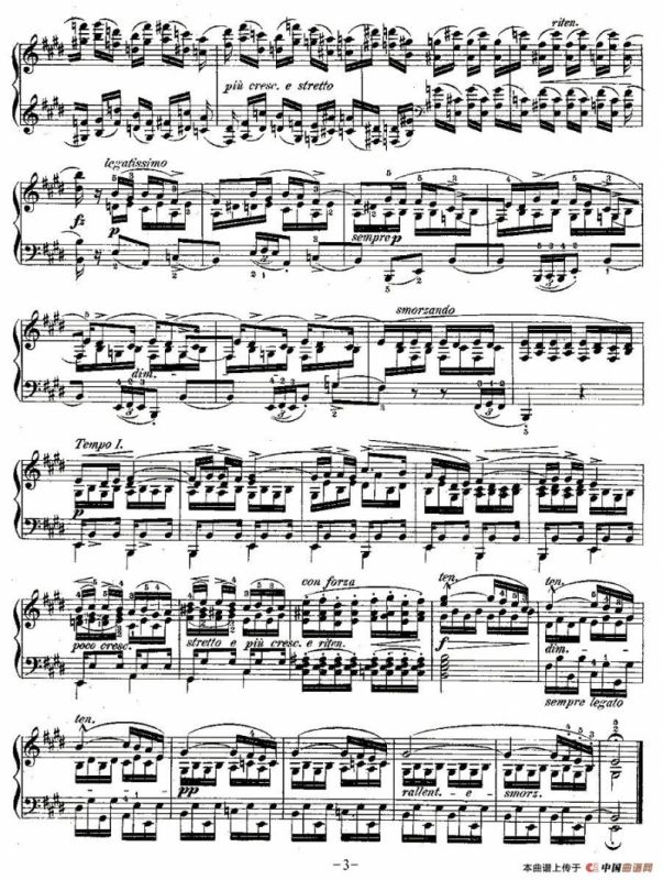 肖邦钢琴练习曲，Op.10之三