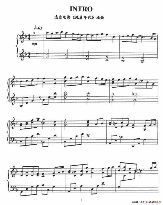 INTRO（电影《纯真年代》插曲）