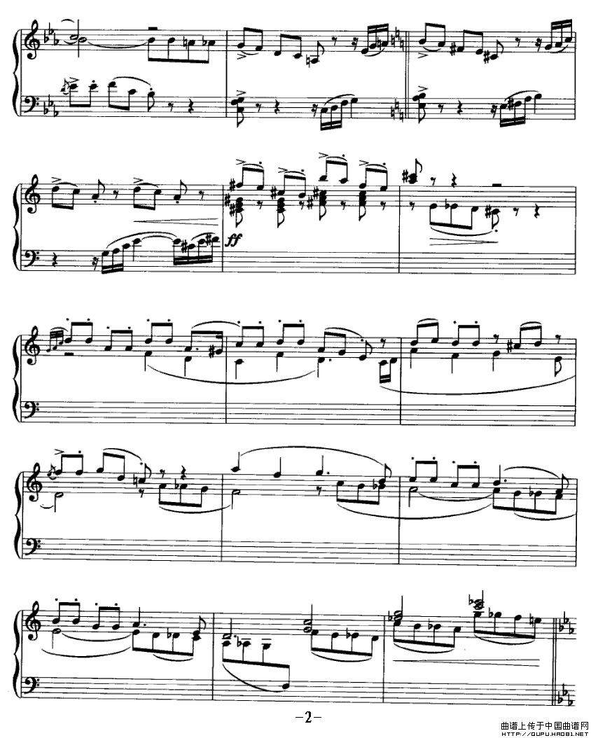 钢琴小组曲《音画》2、诙谐曲