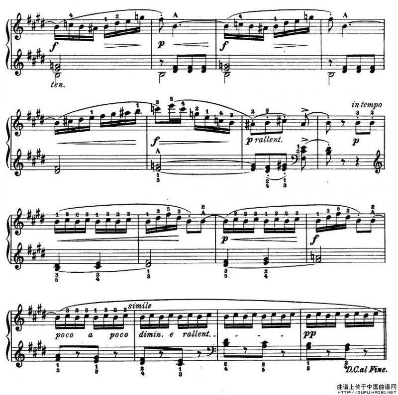 儿童钢琴进阶练习曲50首之39