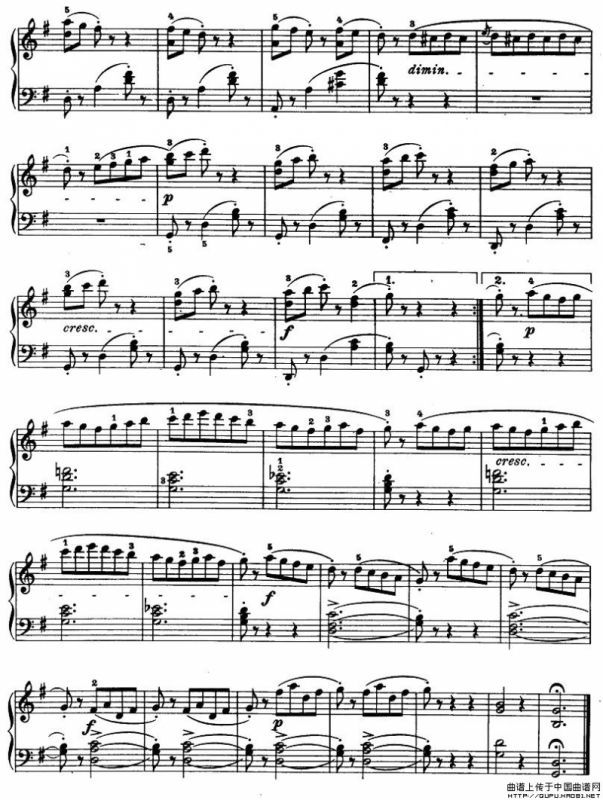 儿童钢琴进阶练习曲50首之13