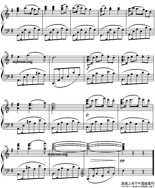 桔梗谣（大众乐谱网制谱版）