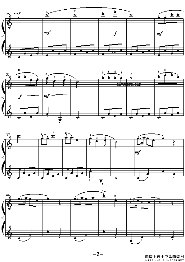 童谣（儿童钢琴小曲）