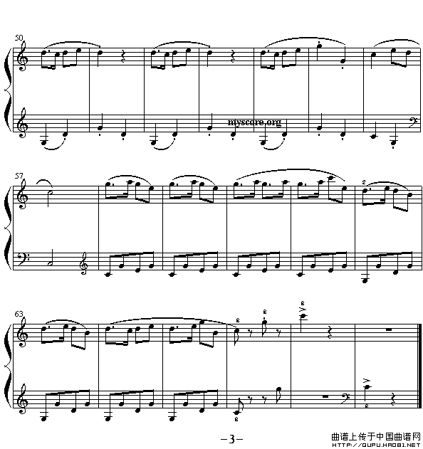 童谣（儿童钢琴小曲）