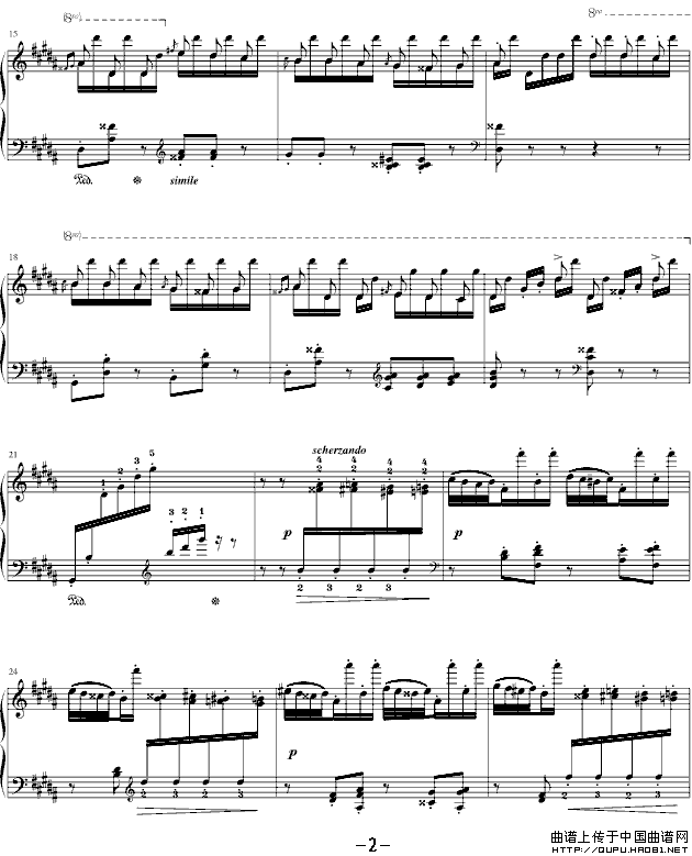 钟（帕格尼尼大练习曲III 、吴锦云制谱版）