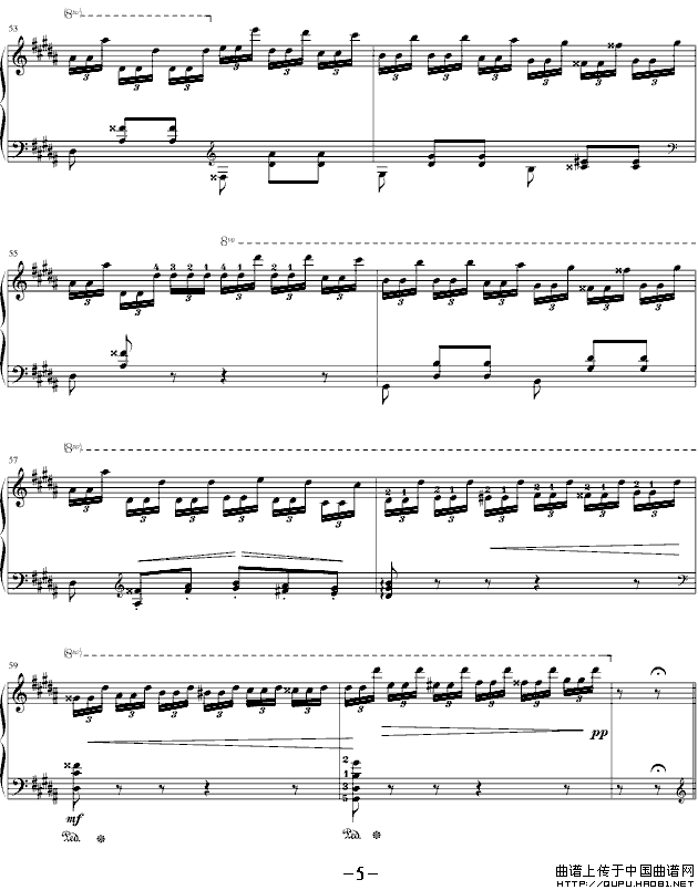 钟（帕格尼尼大练习曲III 、吴锦云制谱版）