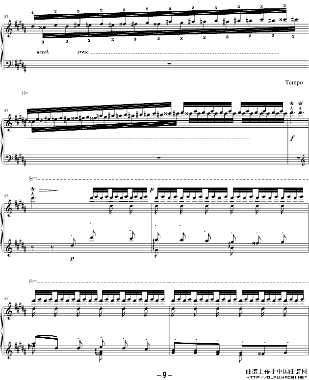 钟（帕格尼尼大练习曲III 、吴锦云制谱版）