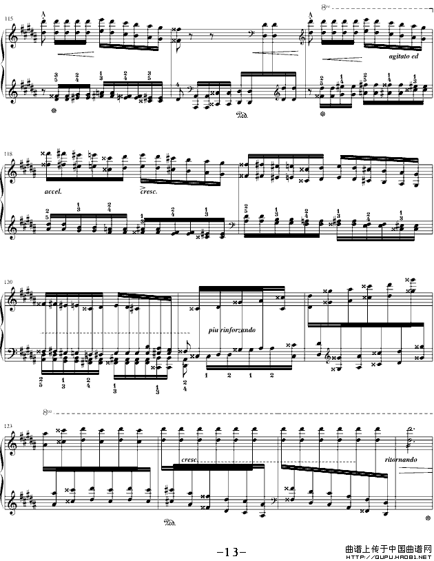 钟（帕格尼尼大练习曲III 、吴锦云制谱版）