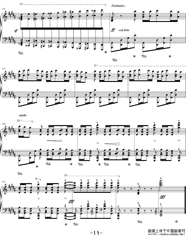 钟（帕格尼尼大练习曲III 、吴锦云制谱版）