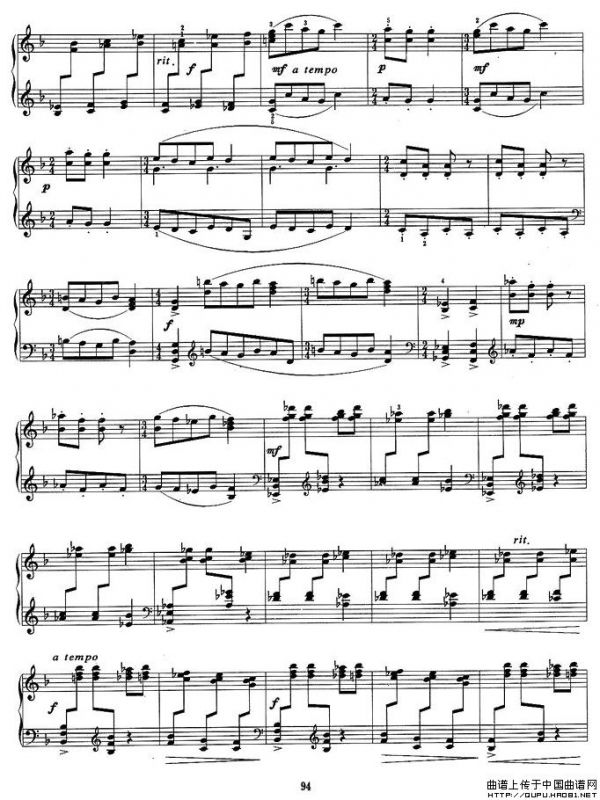 小奏鸣曲（第三乐章）